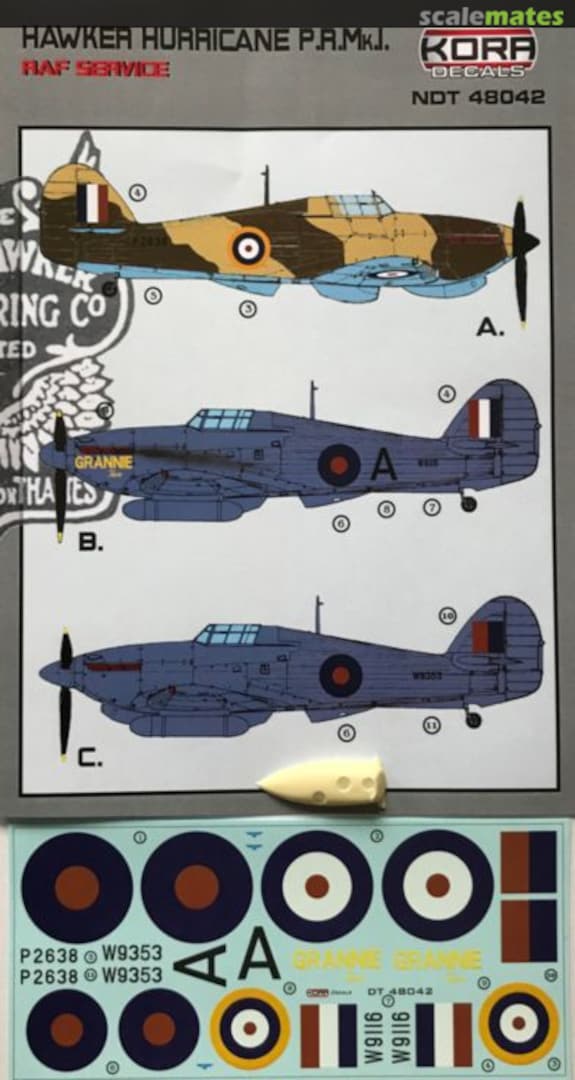 Boxart Hawker Hurricane P.R.Mk.I NDT48042 Kora Models