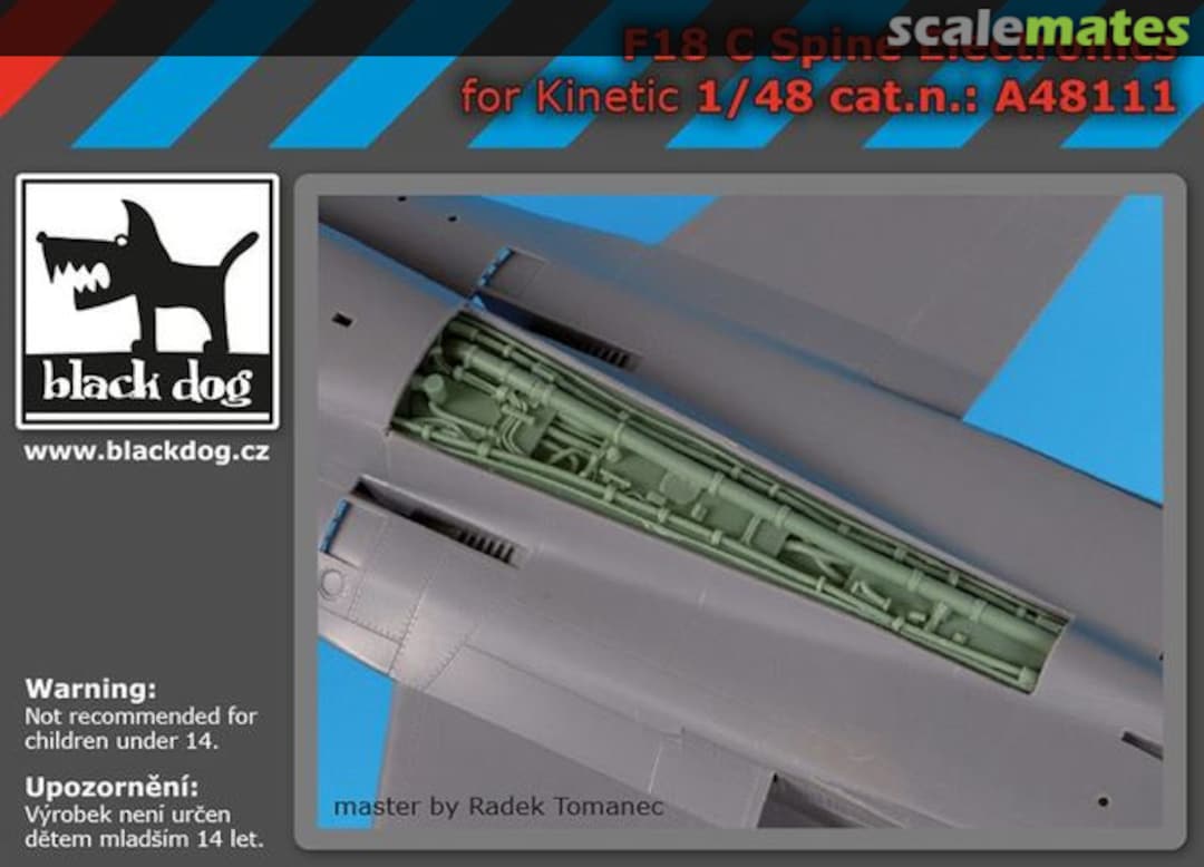 Boxart F-18 C Spine Electronics A48111 Black Dog