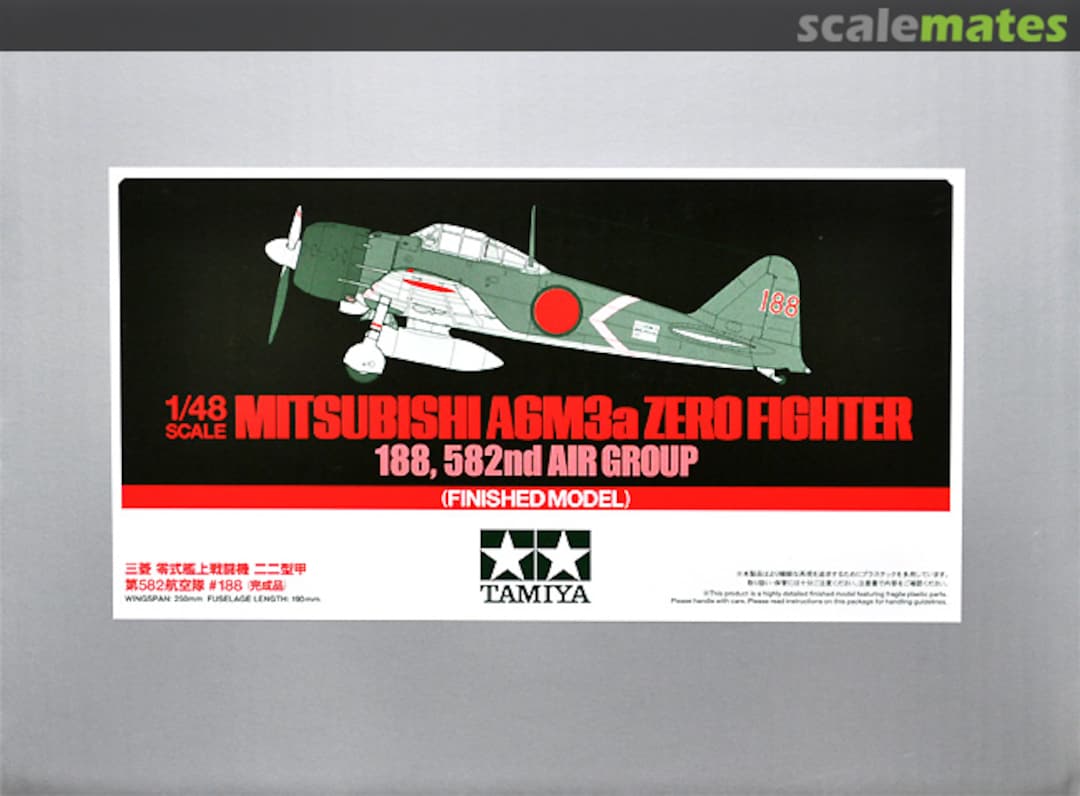 Boxart Mitsubishi A6M3a Zero Fighter (Finished Model) 21098 Tamiya