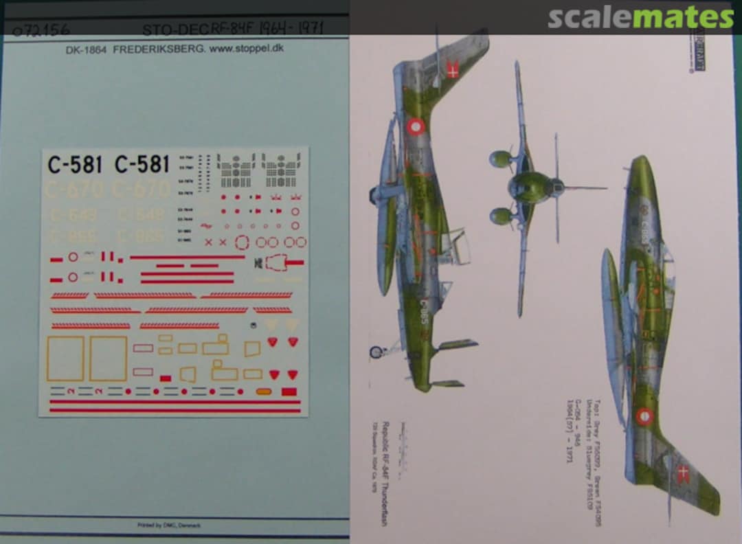 Boxart RF-84F 072156 Stoppel Decals