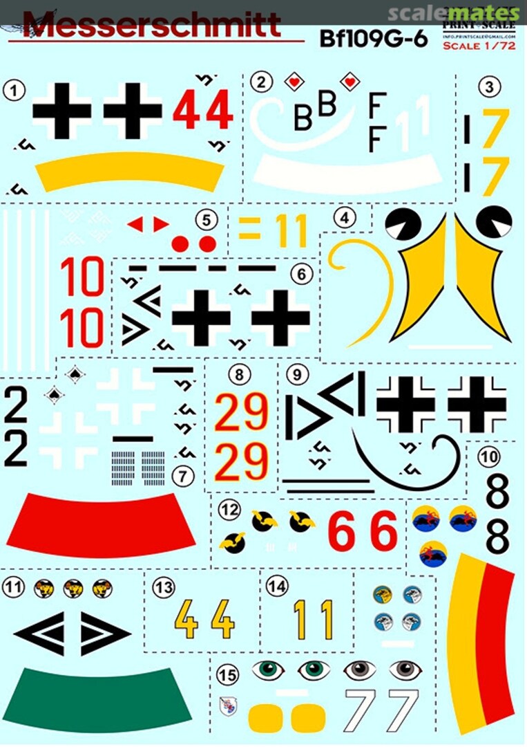 Boxart Messerschmitt Bf 109G-6 72-455 Print Scale