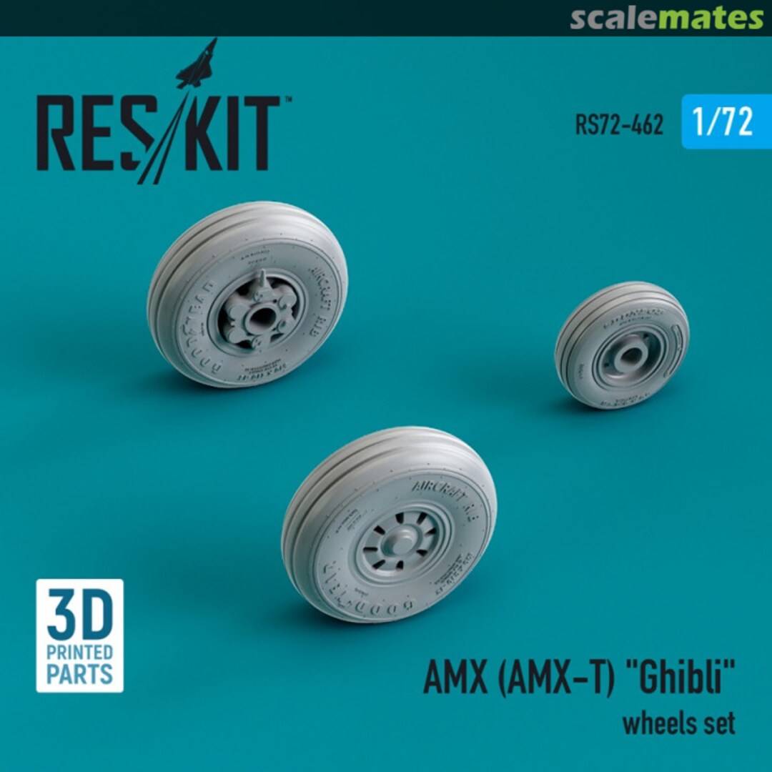 Boxart AMX (AMX-T) Ghibli wheels set (3D Printed) RS72-0462 ResKit