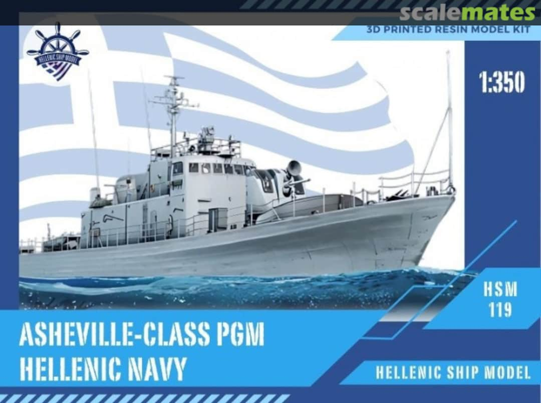 Boxart Asheville-class PGM HSM350-119 Hellenic Ship Model