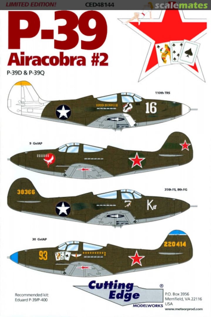 Boxart P-39 Airacobra #2 CED48144 Cutting Edge Modelworks