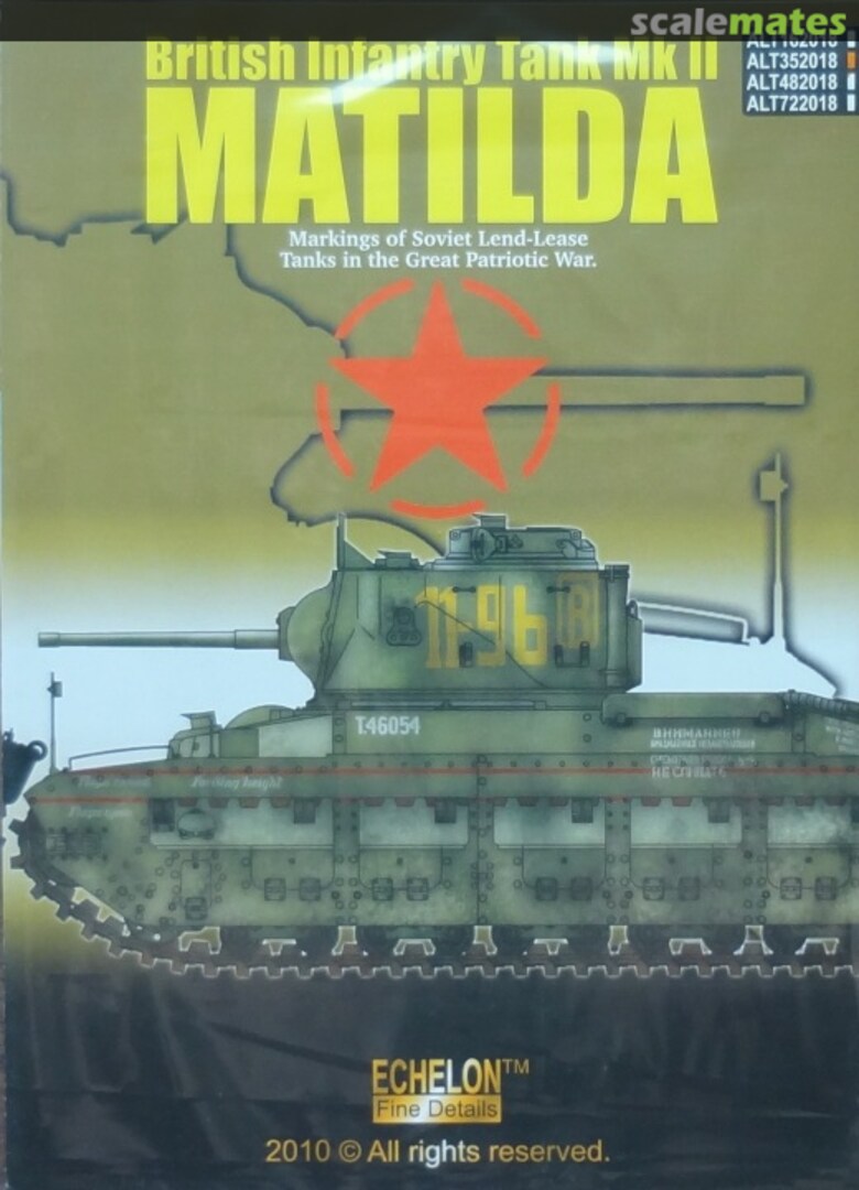 Boxart Soviet Lend-Lease Matildas ALT352018 Echelon Fine Details