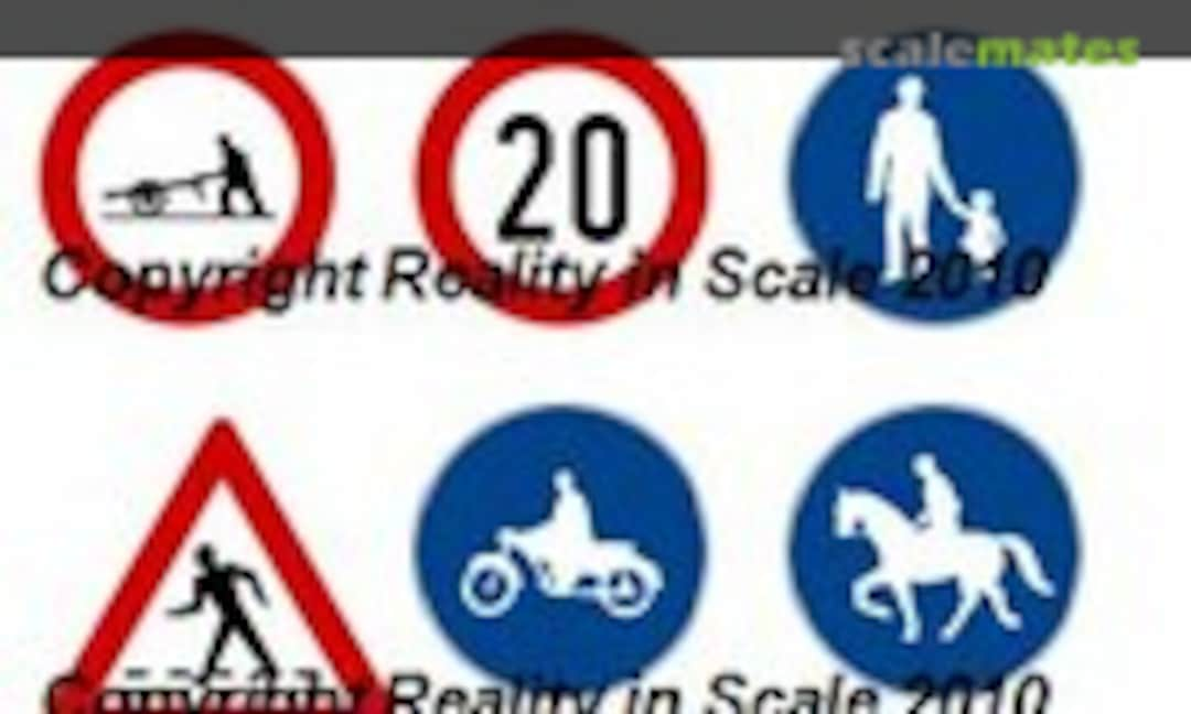 1:35 European Traffic Signs 1930's - 1950's (Reality in Scale 35106)