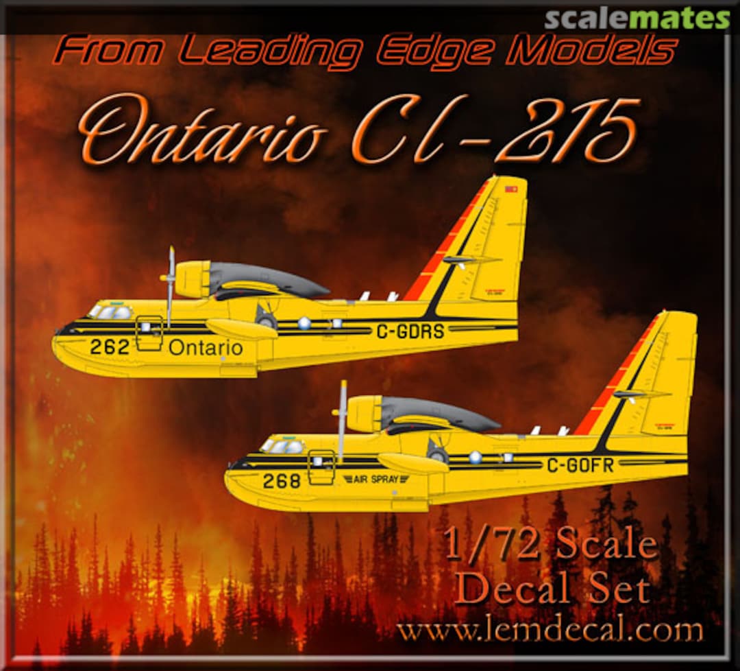 Contents Province of Ontario CL-215 Fire Bomber 72.074 Leading Edge