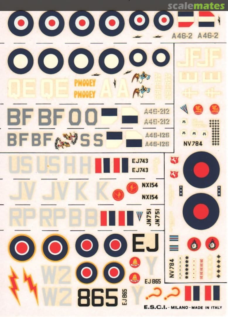 Boxart CAC Boomerang & Hawker Tempest Mk V 28 ESCI