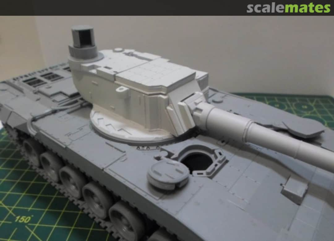 Boxart "Naked" turret for T-14 "Armata" with a perspective 152 mm gun 2A82 CF35084 Customfactory