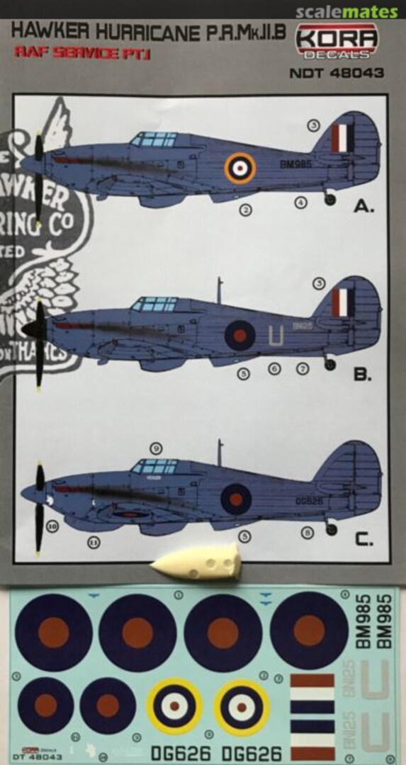 Boxart Hawker Hurricane P.R.Mk.II.B NDT48043 Kora Models