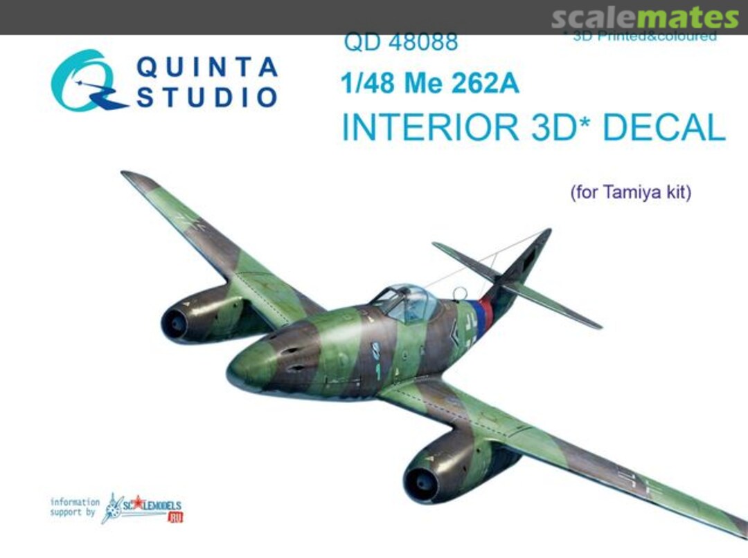 Boxart Me 262A interior 3D decals QD48088 Quinta Studio