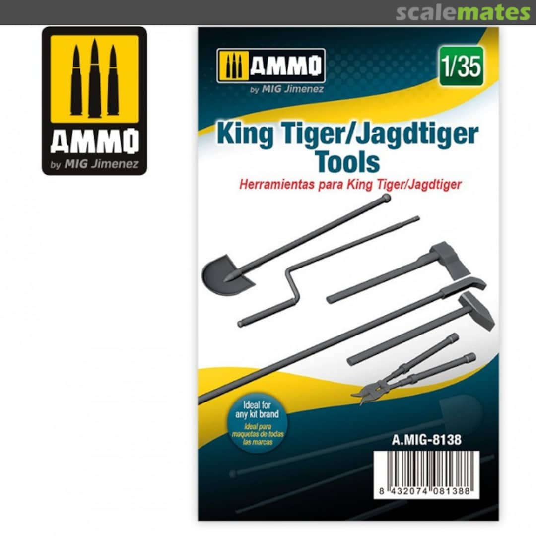 Boxart 1/35 King Tiger/Jagdtiger Tools AMIG-8138 Ammo by Mig Jimenez