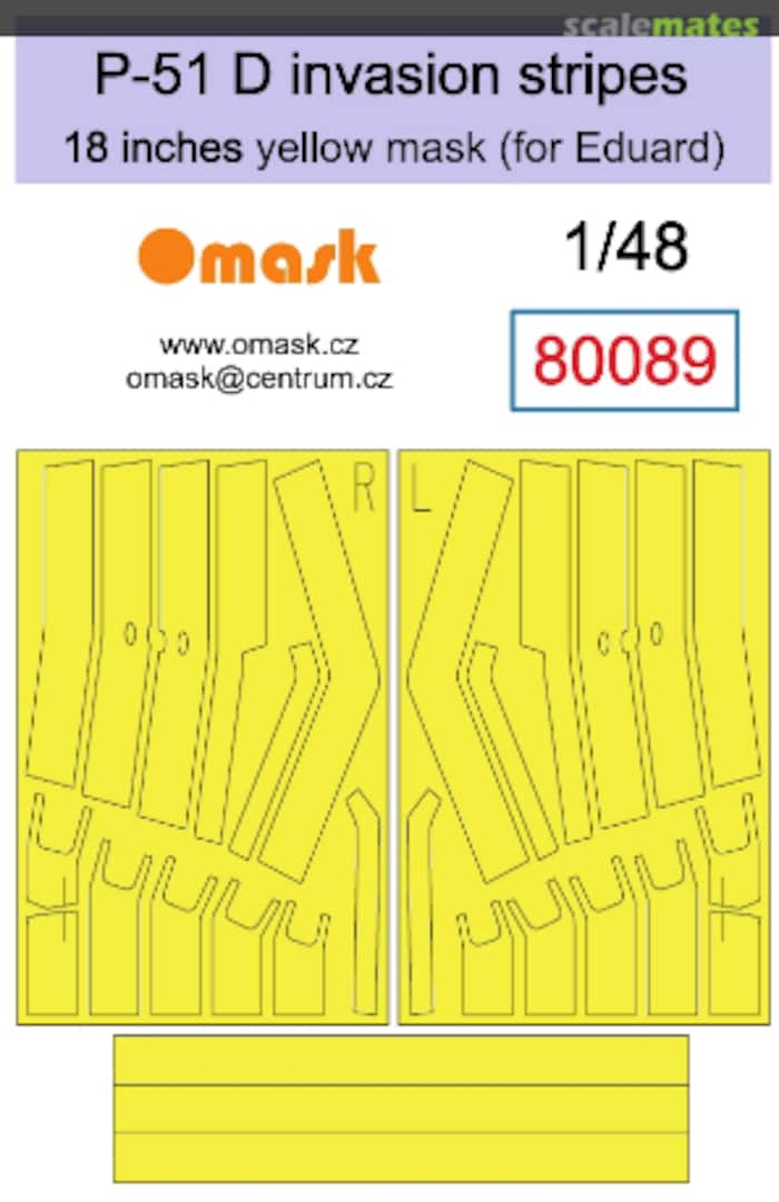 Boxart P-51 D invasions stripes 80089 Omask