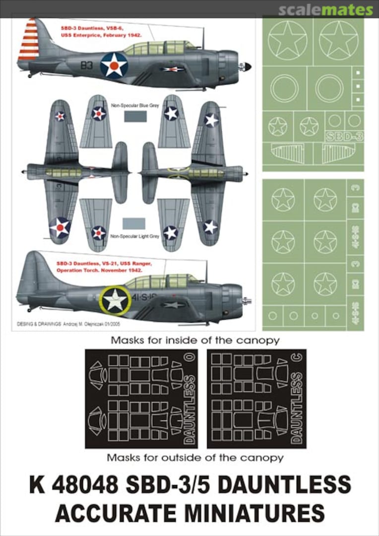 Boxart SBD-3/5 Dauntless "USN" K48048 Montex