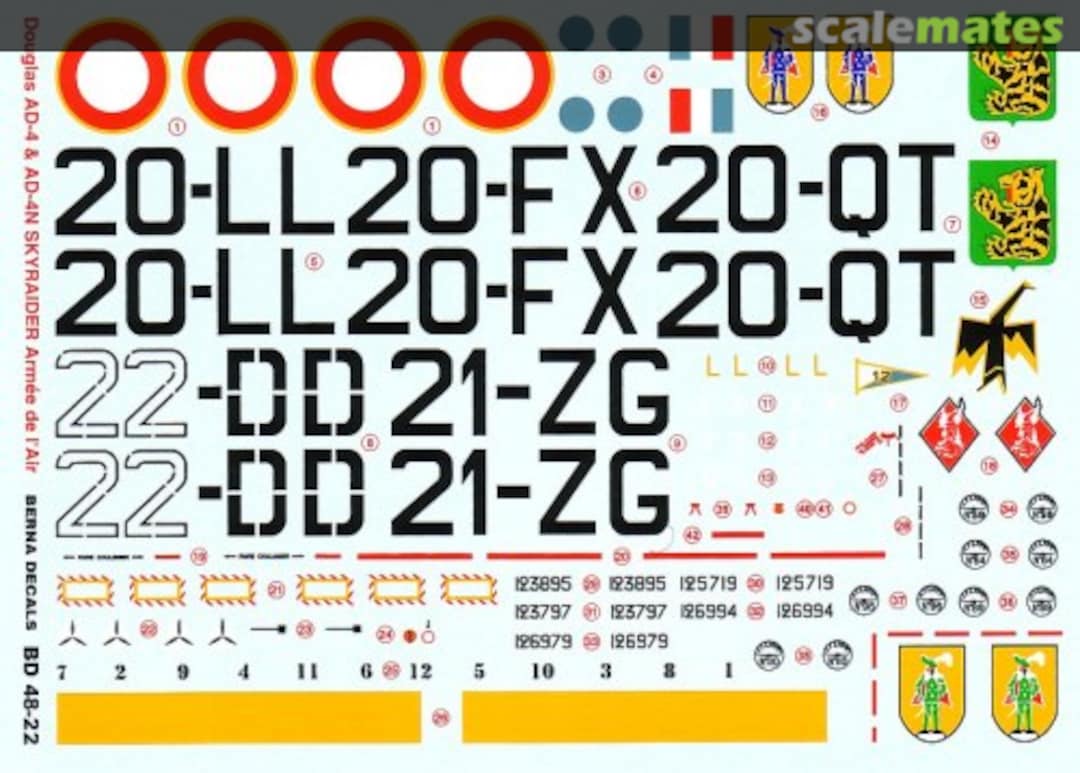 Boxart Skyraiders BD 48-22 Berna Decals