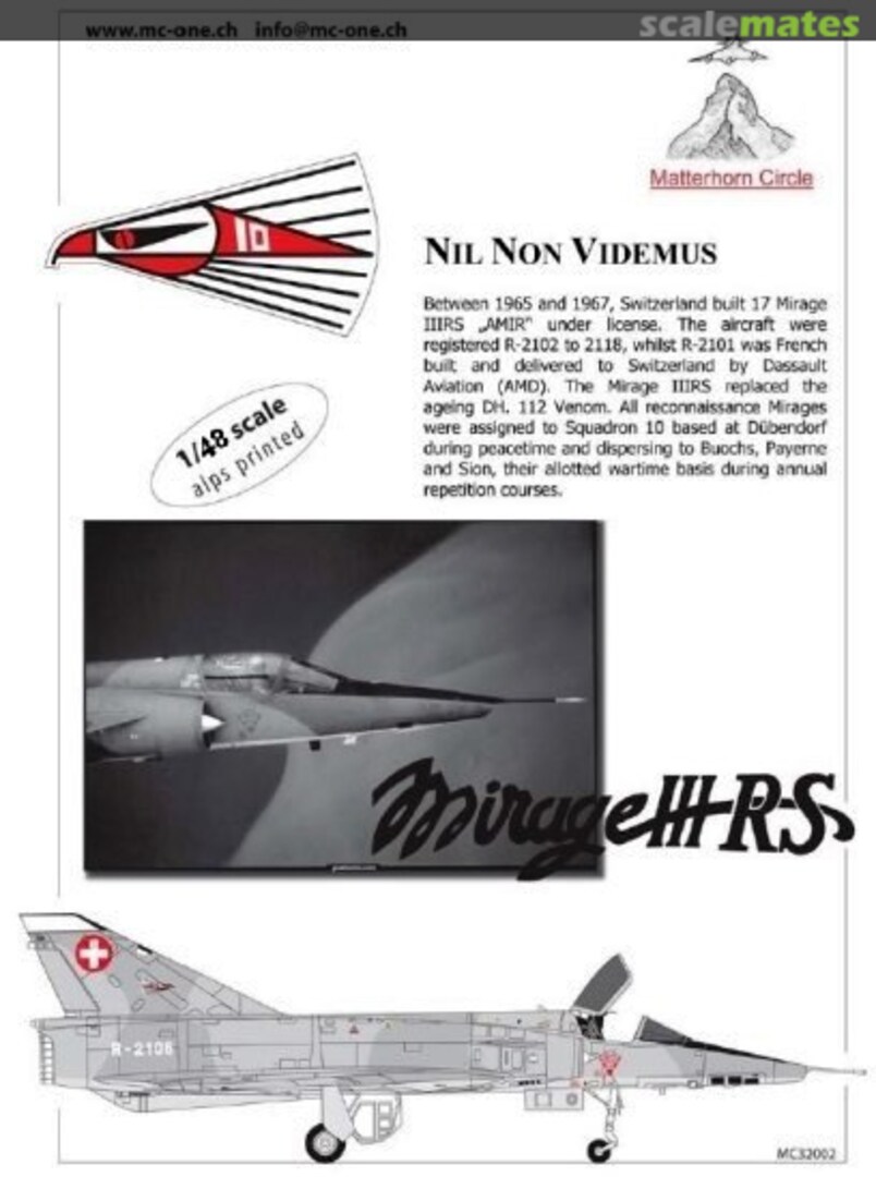 Boxart Mirage IIIRS MC48002 Matterhorn Circle