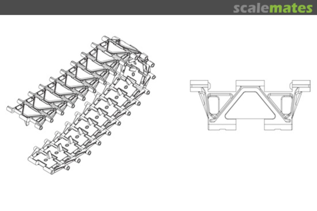 Boxart Track For M2/M3/LVTP7/MLRS Early 81008 HobbyBoss