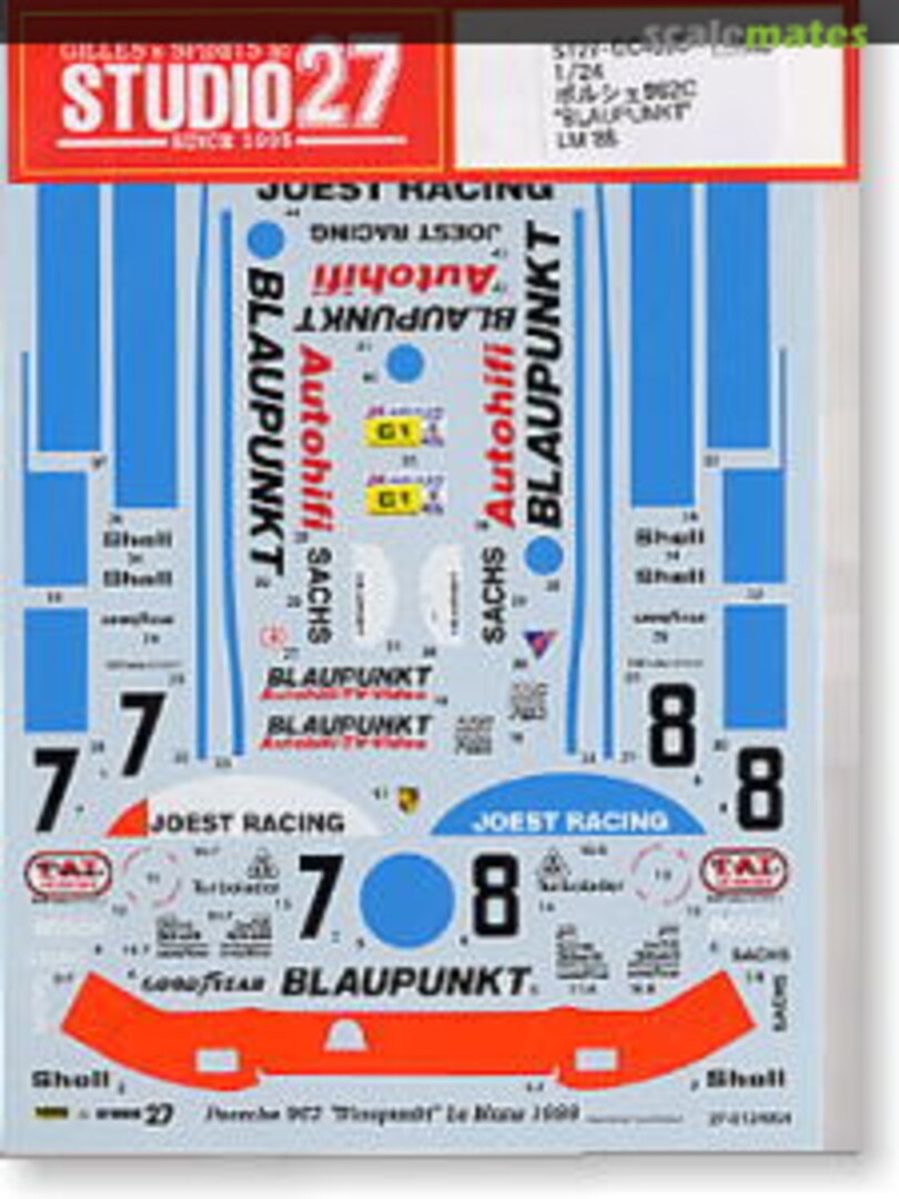 Boxart Porsche 962C ST27-DC455C Studio27