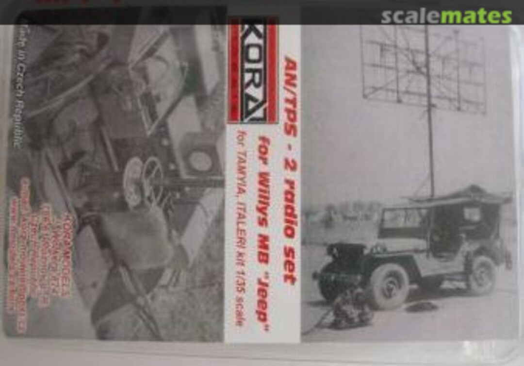 Boxart AN/TPS Radio set for Willys MB Jeep C3504 Kora Models