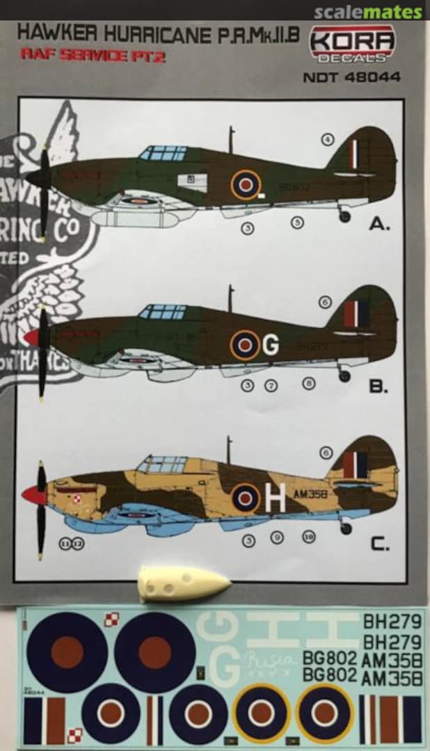 Boxart Hawker Hurricane P.R.Mk.II.B NDT48044 Kora Models