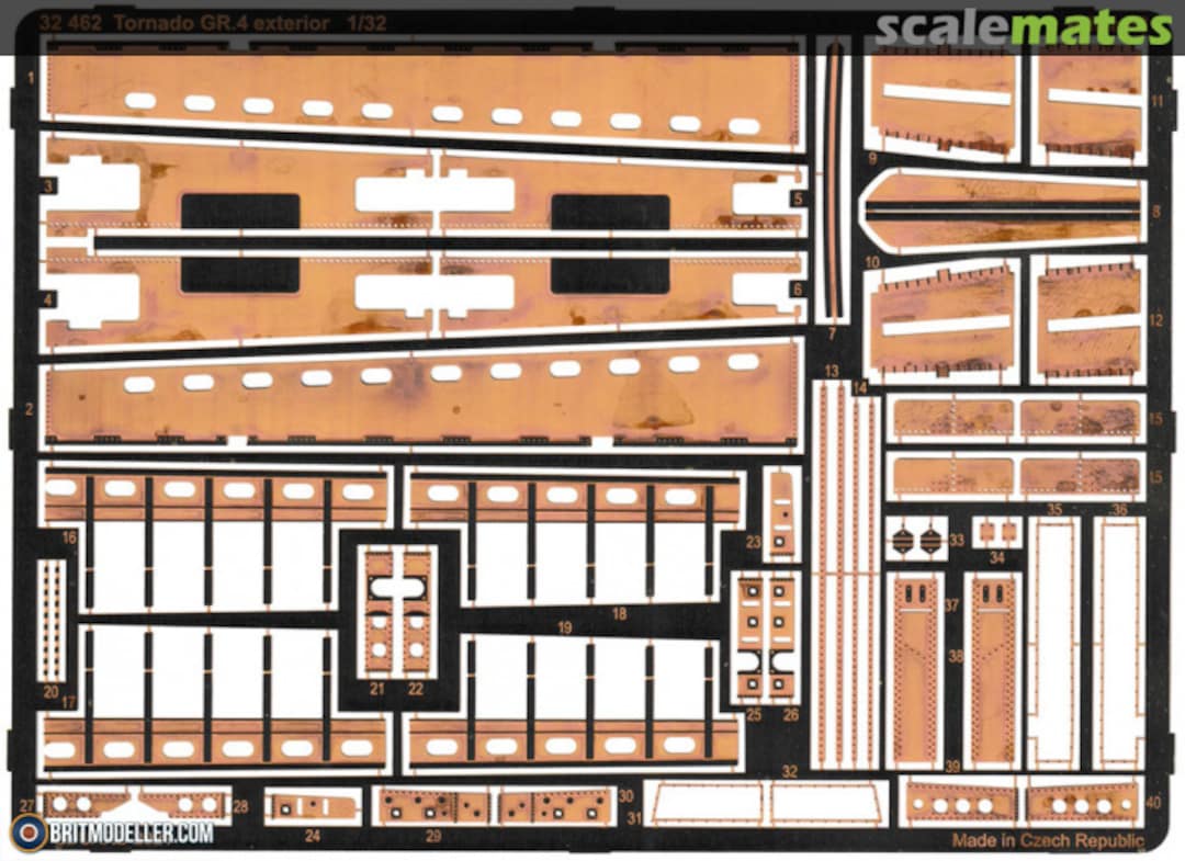Boxart Tornado GR.4 Exterior detail set 32462 Eduard