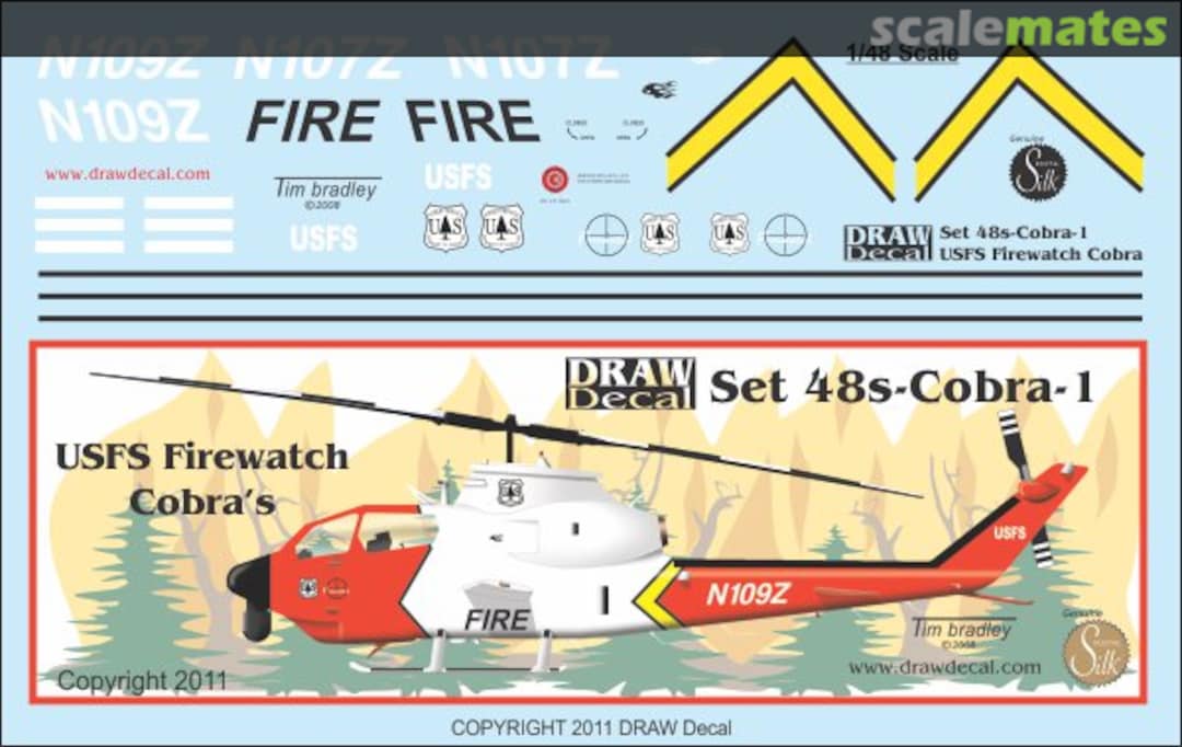 Boxart Bell AH-1 Cobra 48-Cobra-1 Draw Decal