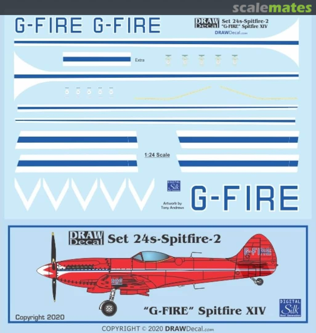 Boxart G-FIRE Spitfire XIV 24-Spitfire-2 Draw Decal