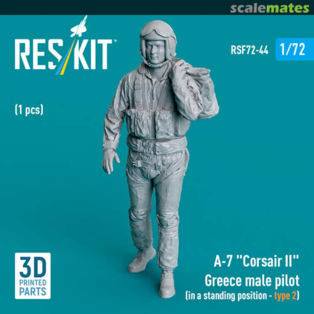 Boxart A-7 Corsair II Greece male pilot (in a standing position - type 2) (1 pcs) RSF72-0044 ResKit