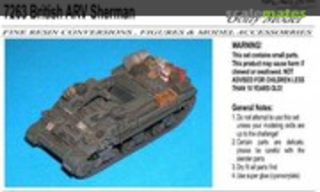 1:72 British ARV Sherman (Goffy Model 7263)