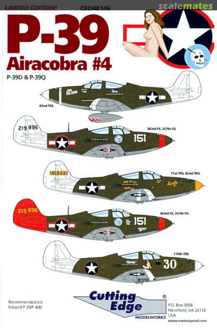 Boxart P-39 Airacobra #4 CED48146 Cutting Edge Modelworks