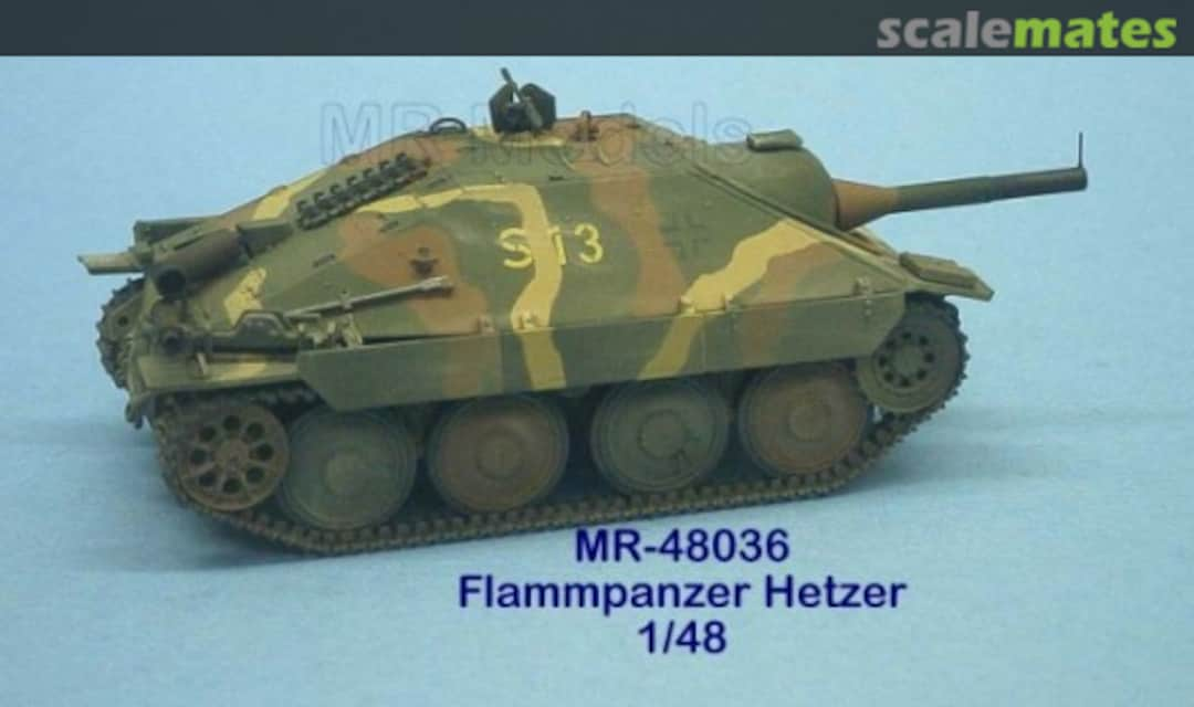 Boxart Flammpanzer Hetzer Conversion Kit -Tamiya- MR-48036 MR Modellbau