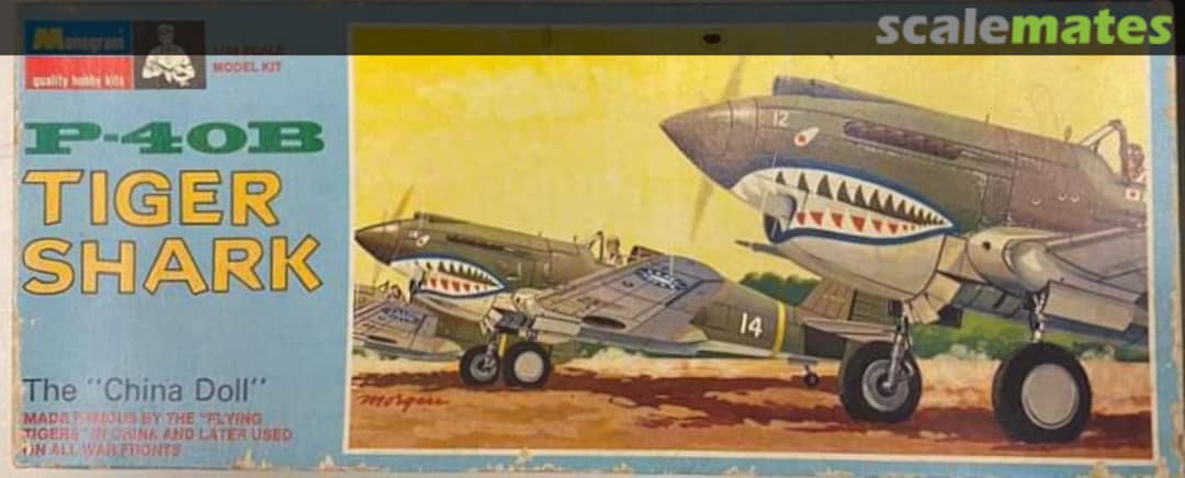 Boxart P-40B Tiger Shark PA96 Monogram