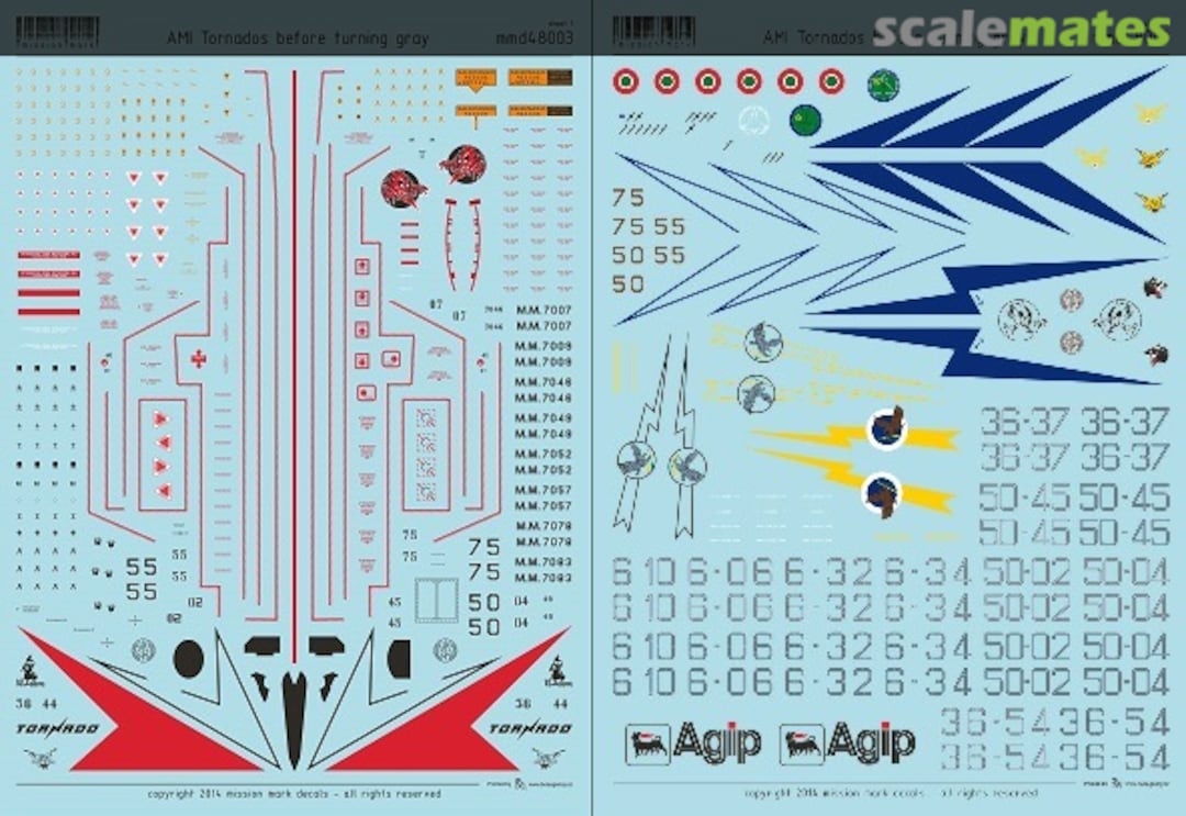 Boxart AMI Tornados before turning grey mmd48003 Mission Mark Decals