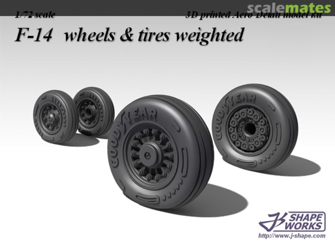 Boxart F-14 wheels & tires weighted JSA001 Js' Shapeworks