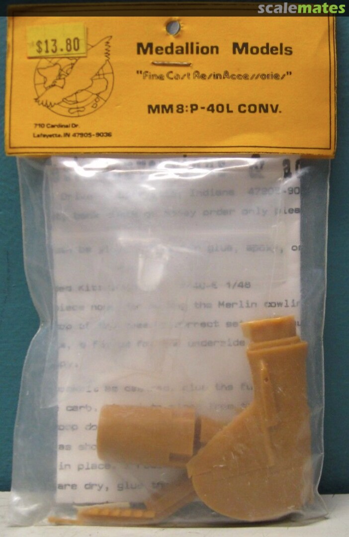 Boxart P-40L Conversion set MM8 Medallion Models