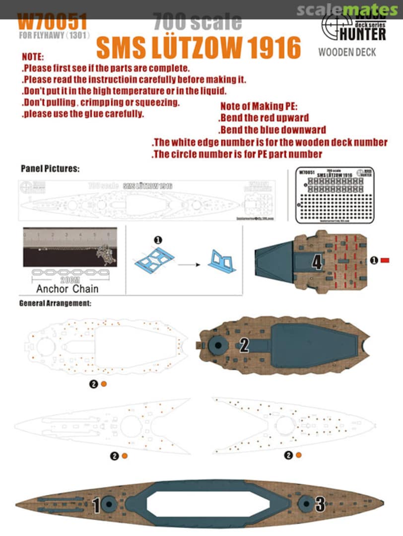 Boxart SMS Lützow Battlecruiser W70051 Wood Hunter