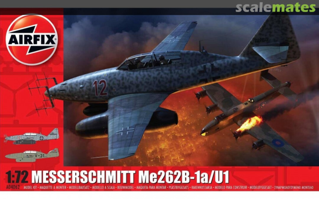 Boxart Messerschmitt Me 262B-1a/U1 A04062 Airfix