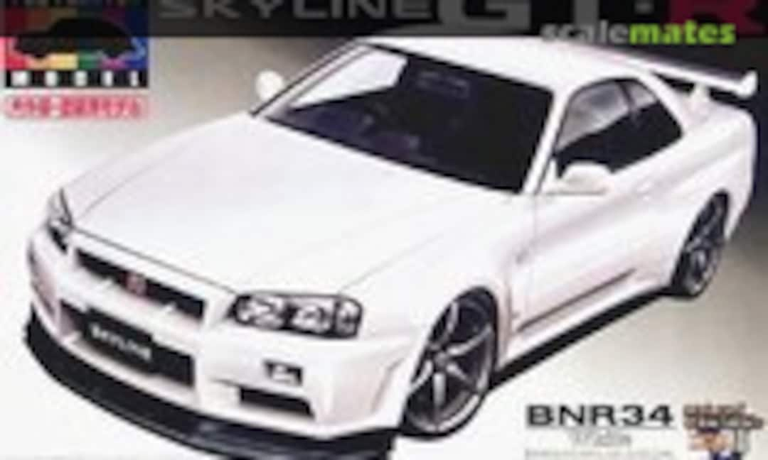 1:24 Skyline GT-R BNR34 (White) (Aoshima 040010)