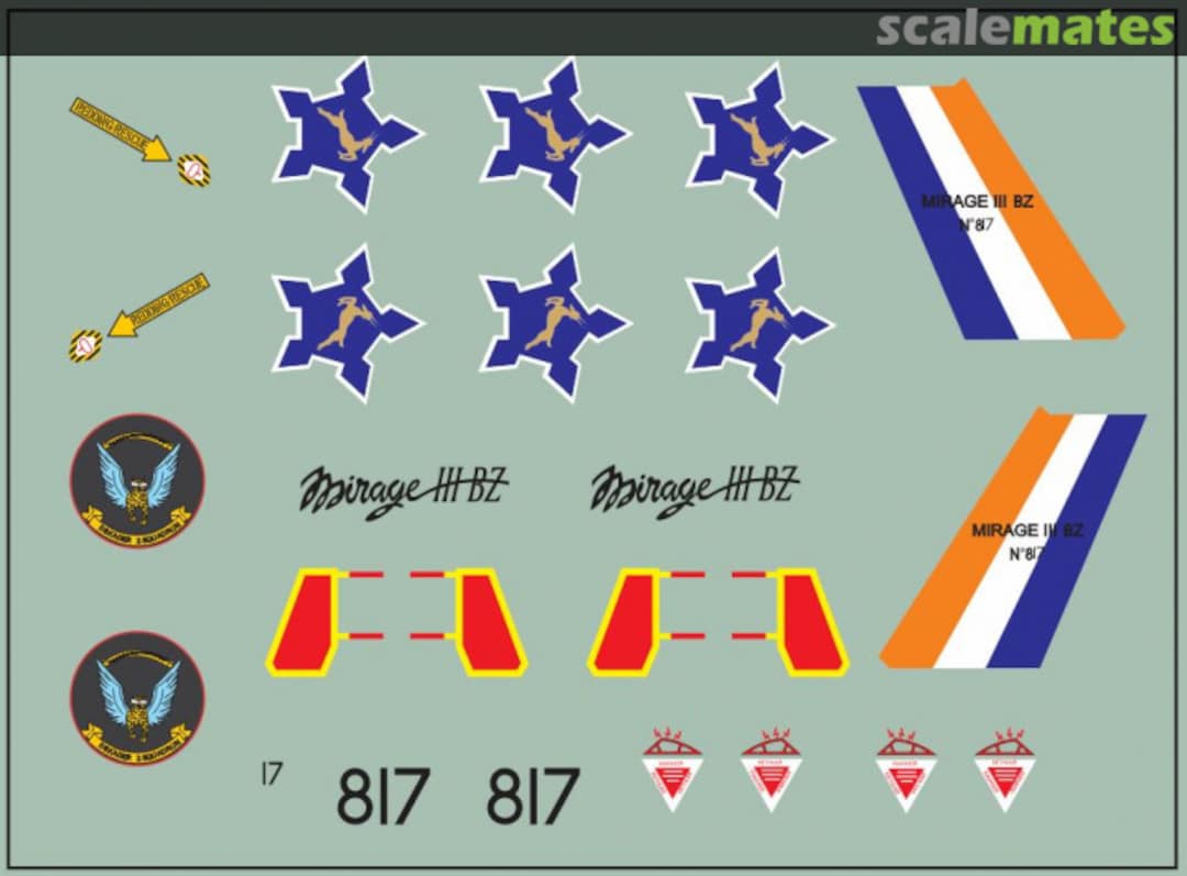 Boxart SAAF Mirage III BZ MAV-720314 MAV Decals