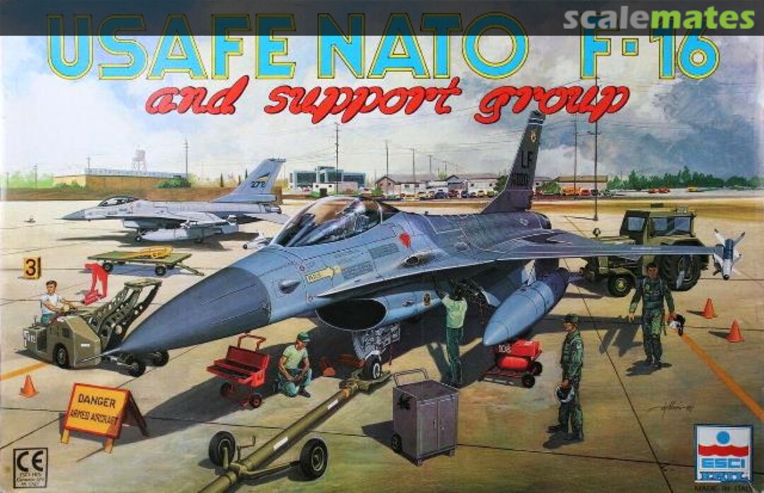 Boxart USAFE NATO F-16 and support group 4078 ESCI/ERTL