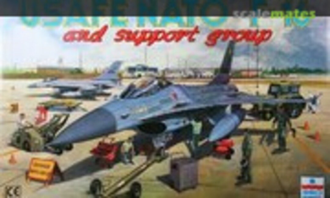 1:48 USAFE NATO F-16 and support group (ESCI/ERTL 4078)