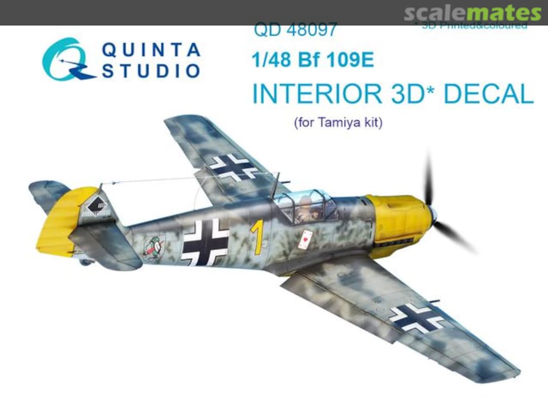 Boxart Bf 109E Interior 3D Decal QD48097 Quinta Studio