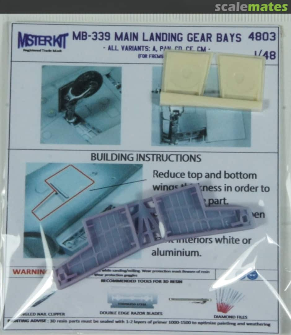 Boxart MB-339A Main landing gear bays MK-4803 Mister Kit