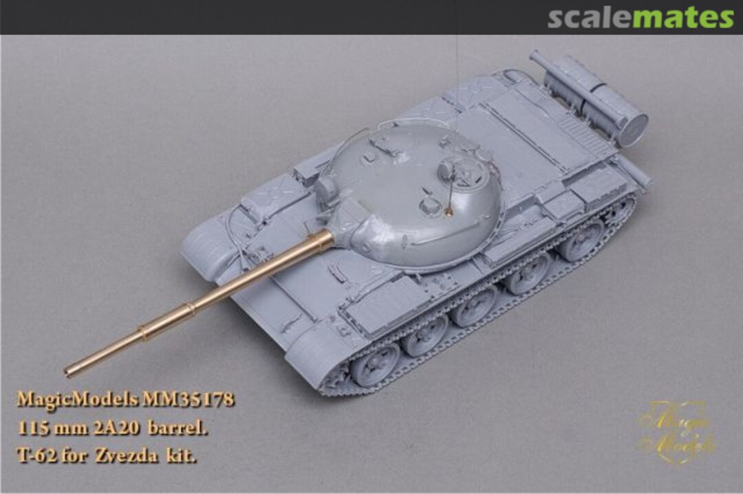 Boxart 115 mm 2A20 barrel T-62 MM35178 Magic Models