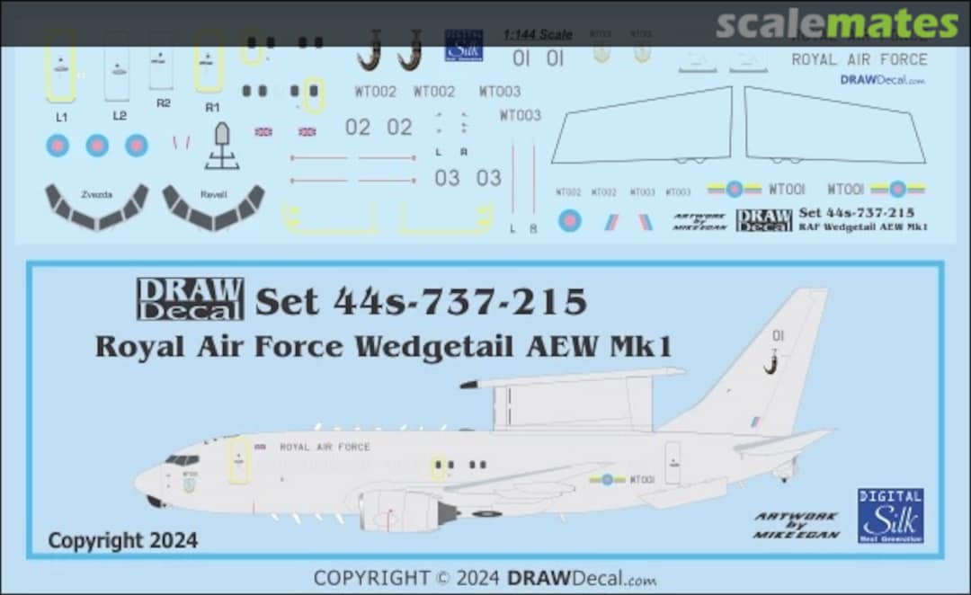 Boxart Royal Air Force AEW Mk1 Wedgetails 44-737-215 Draw Decal