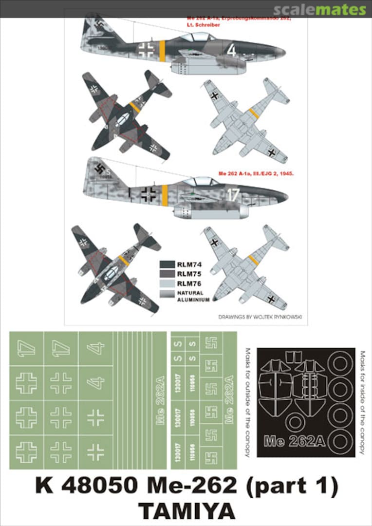 Boxart Me-262 (part 1) K48050 Montex