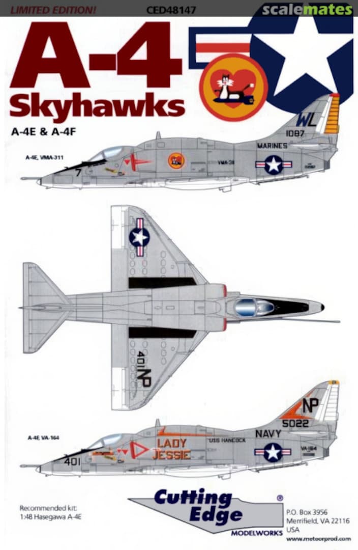 Boxart A-4 Skyhawks CED48147 Cutting Edge Modelworks