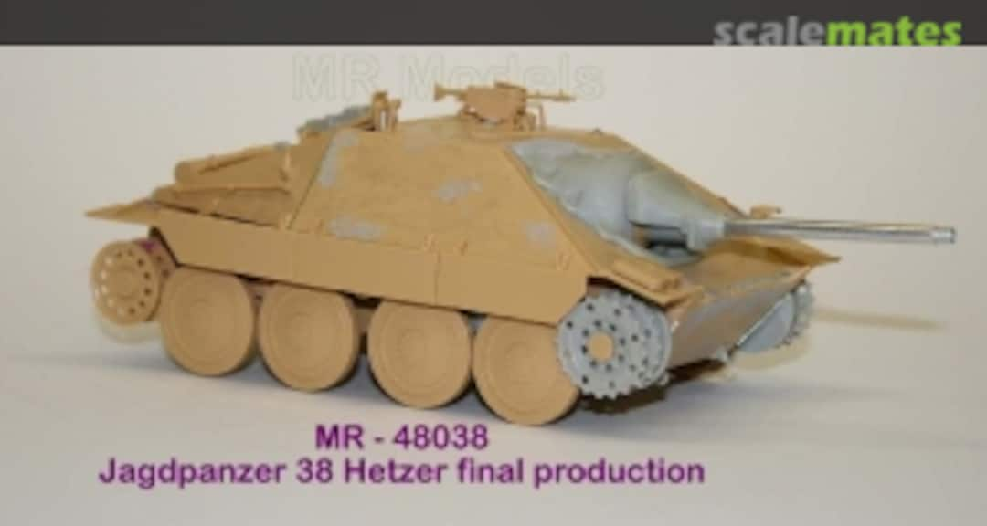 Boxart Jagdpanzer 38 Hetzer final production Conversion Kit -Tamiya- MR-48038 MR Modellbau