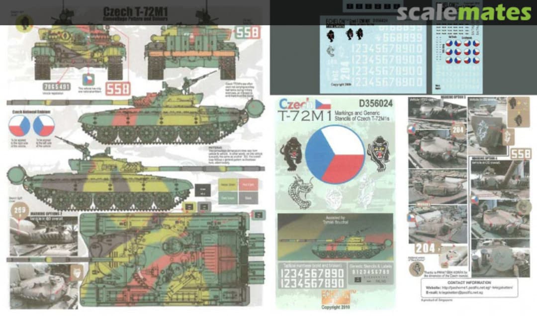 Boxart Czech T-72M1 D356024 Echelon Fine Details