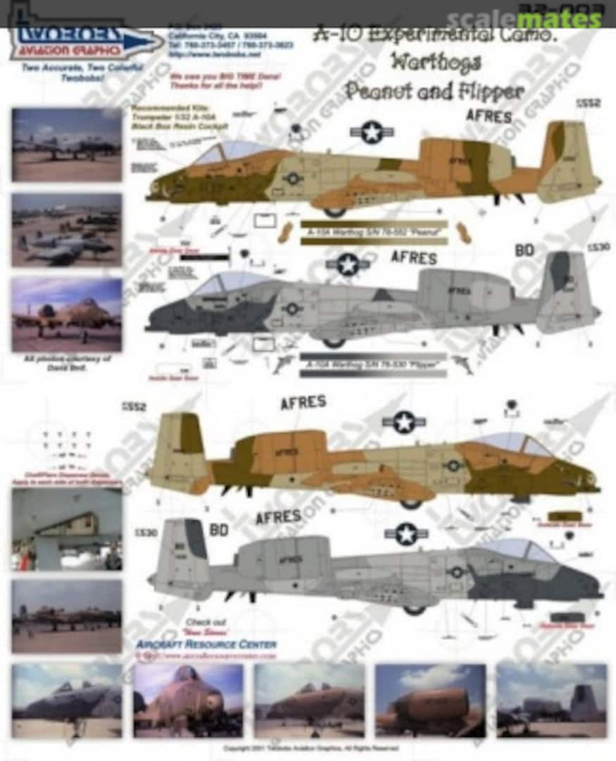 Boxart A-10 Experimental Camo Warthogs 32-003 TwoBobs Aviation Graphics